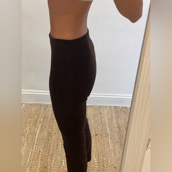 Brown Suede WORN 1X Banana Republic 00P Skinny Tailored Stretch Pants 🍁🍂 - Picture 3 of 14